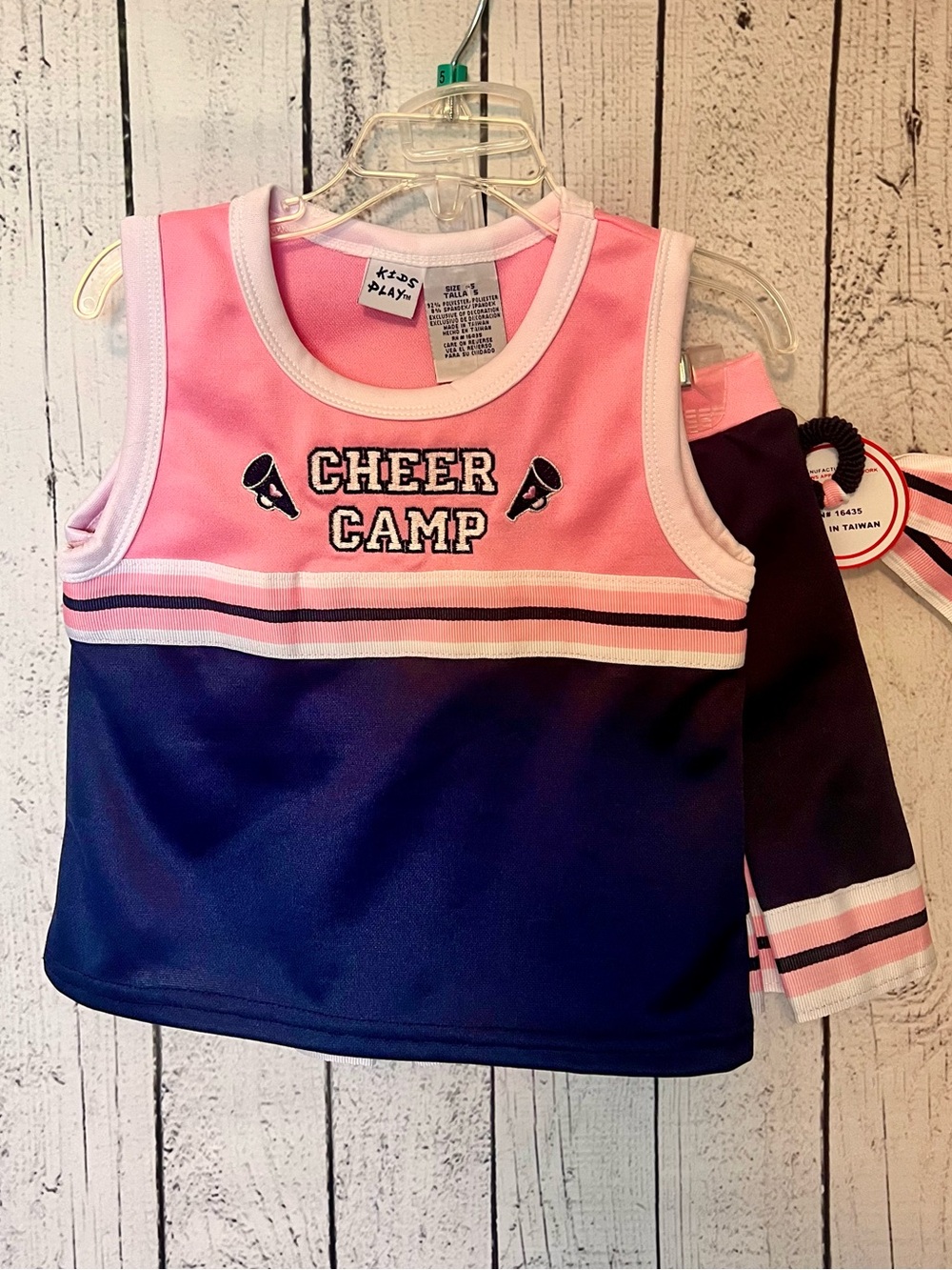 📣Cheer Camp 2 piece Cheer outfit, sleeveless top & skirt with built in shorts!